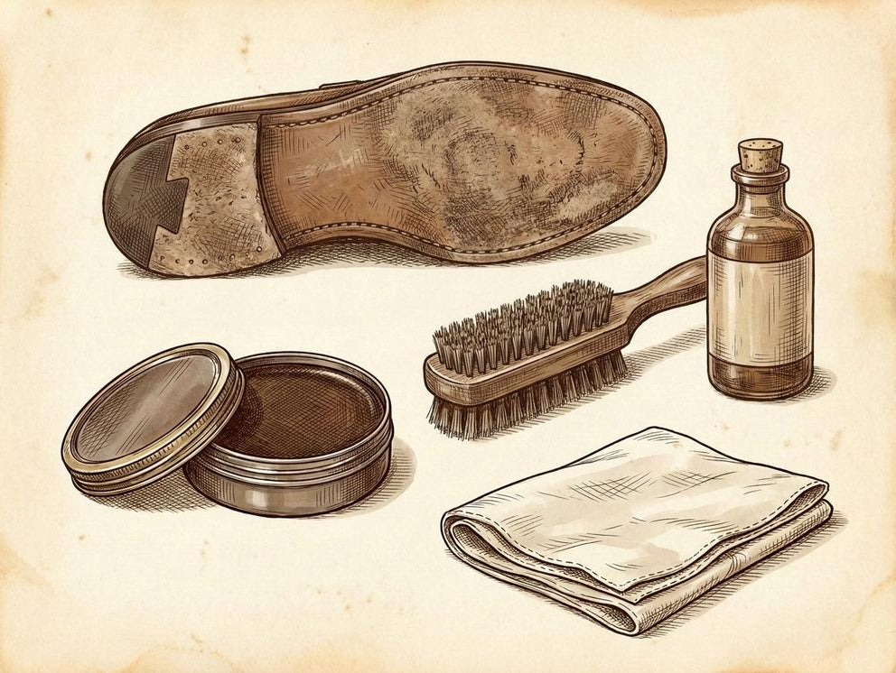 Illustration for Leather Shoe Sole Care: The Definitive Guide to Cleaning, Conditioning, and Protecting Your Investment