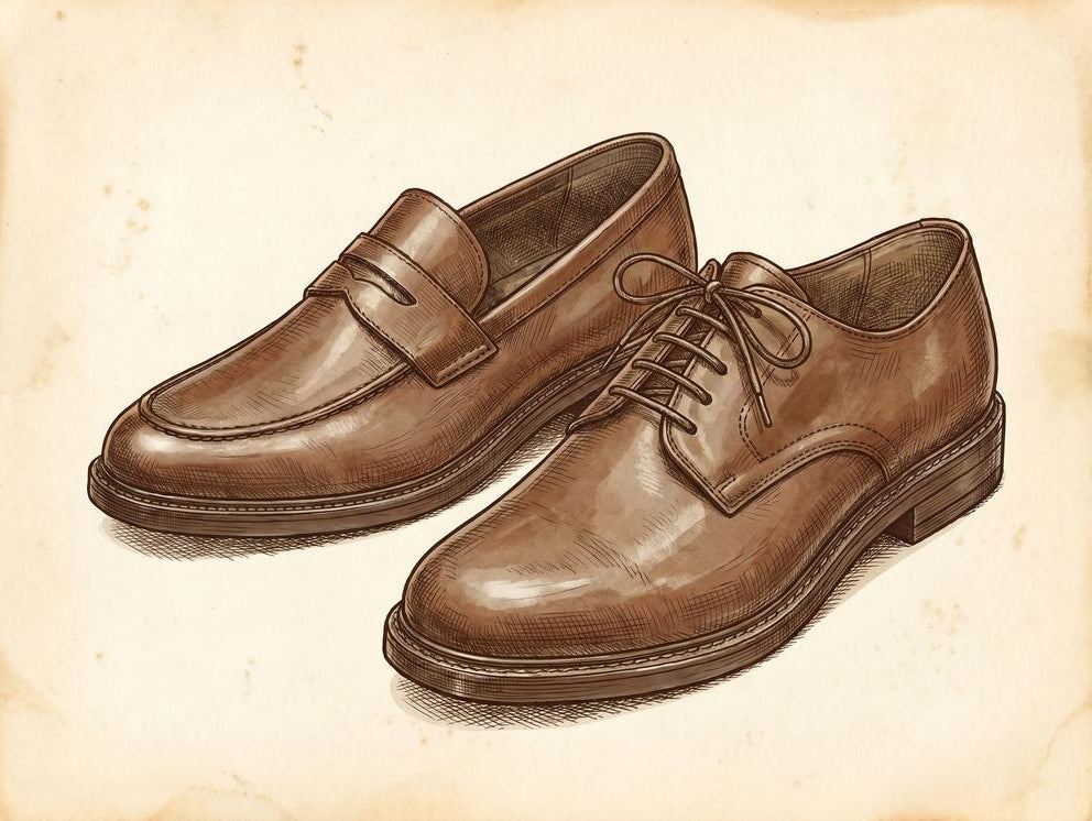 Illustration for Loafer vs Derby: Which Slip-On or Lace-Up Should Be Your First Premium Shoe?