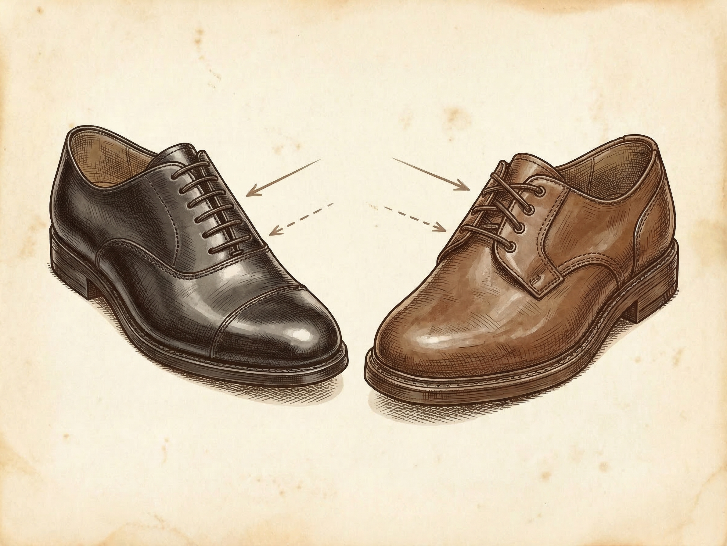 Oxford vs Derby Shoes: Key Differences Explained