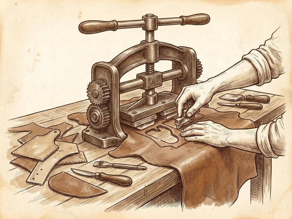 Illustration for The Clicking Iron: How Leather Cutting Became the Foundation of Shoemaking Craft