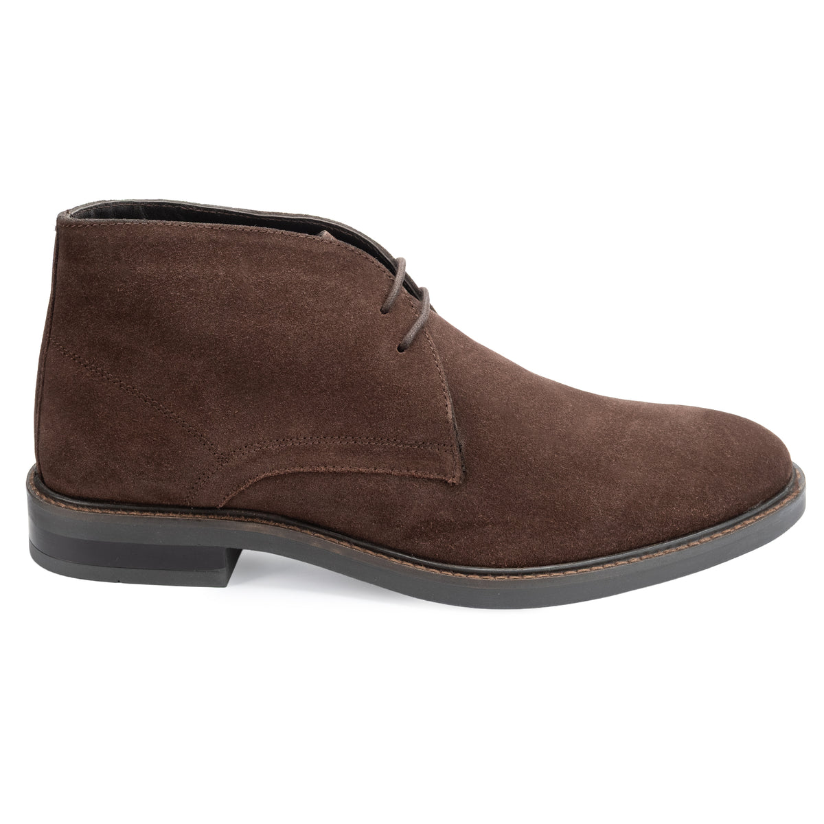 Oban Chukka Boot in Brown Suede, outer profile