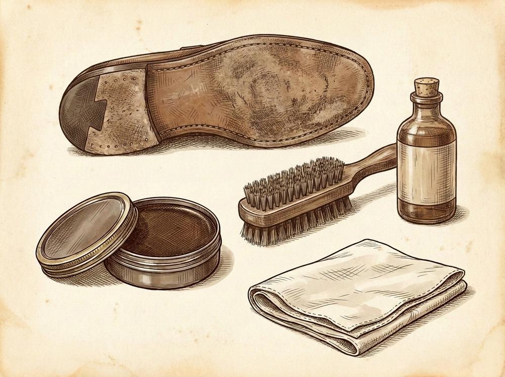 Illustration for Leather Shoe Sole Care: The Definitive Guide to Cleaning, Conditioning, and Protecting Your Investment