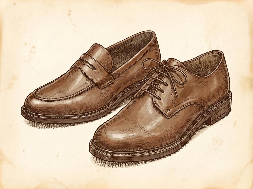 Illustration for Loafer vs Derby: Which Slip-On or Lace-Up Should Be Your First Premium Shoe?