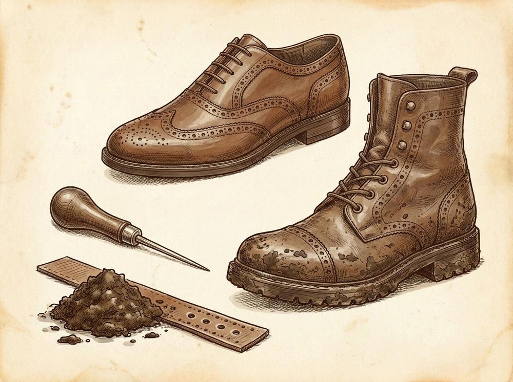 Illustration for More Than Decoration: The Functional Origins of Broguing