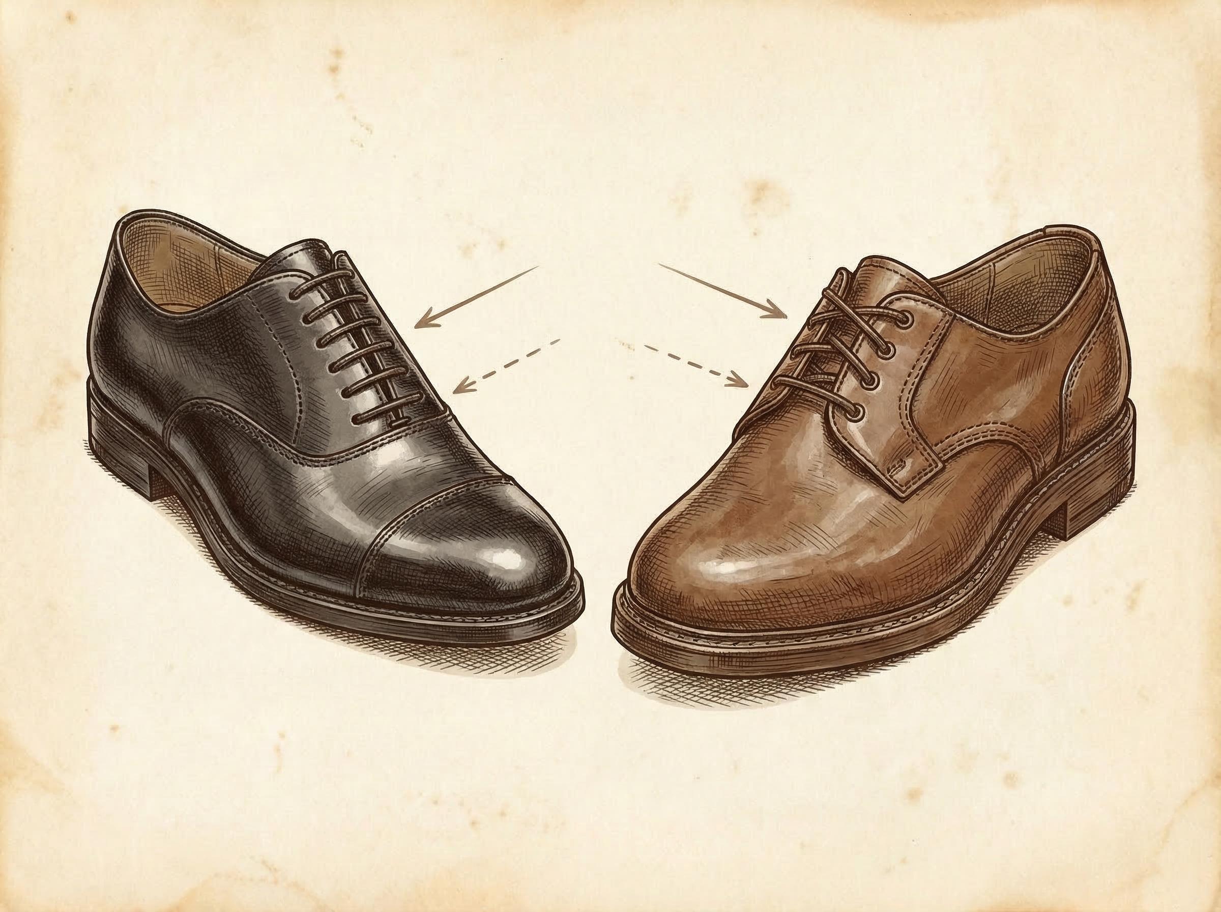 Oxford vs Derby Shoes: Key Differences Explained