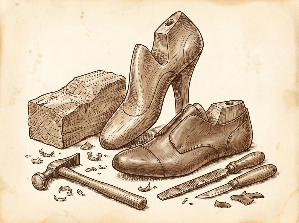 Illustration for The Northampton Last: How a Single Block of Wood Still Defines the Shape of a Fine Shoe