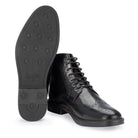 Aviemore Brogue Boot in Black, the studded rubber sole