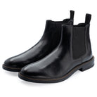 Bale Chelsea Boot in Black, the pair shown from the front at three-quarter angle