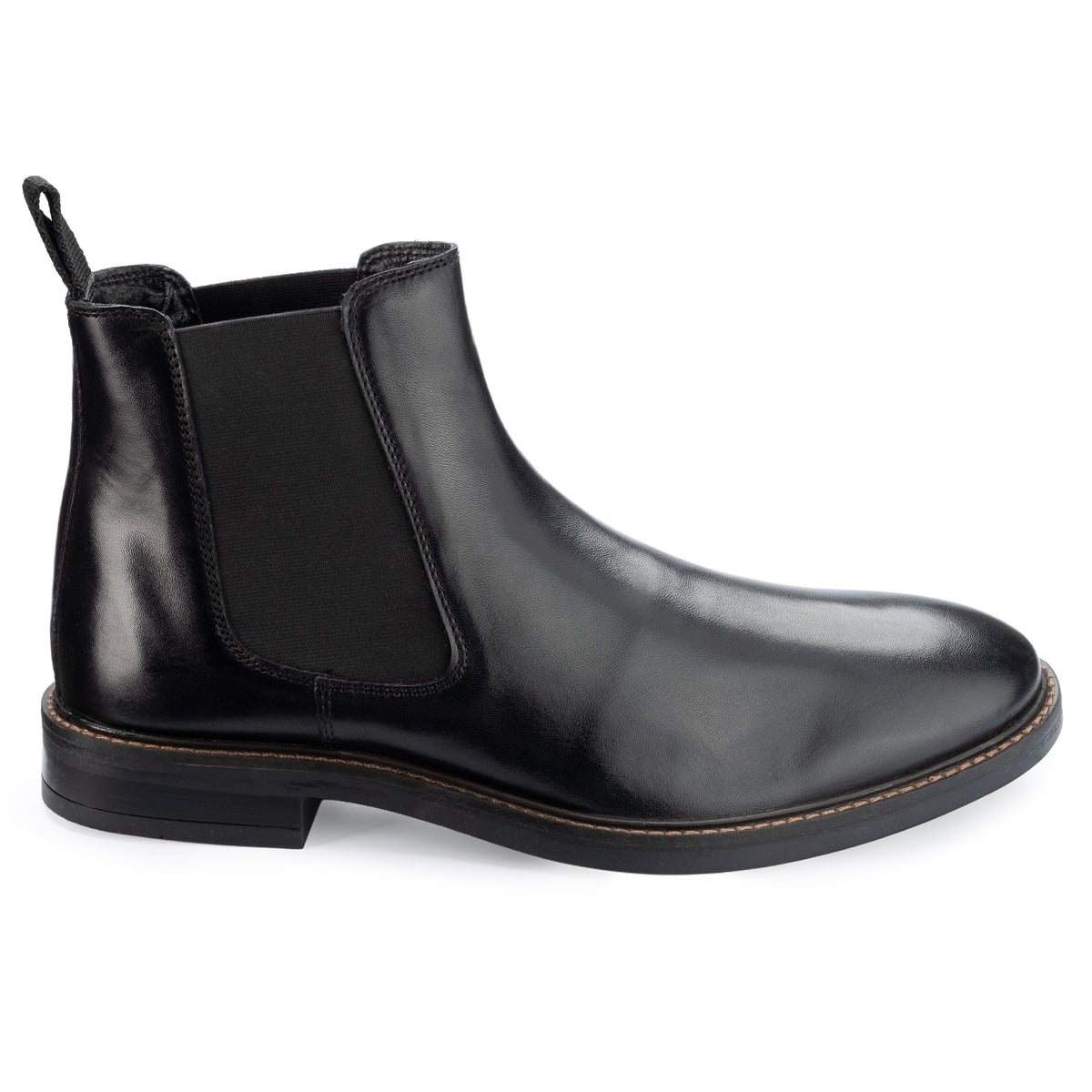 Bale Chelsea Boot in Black, outer profile