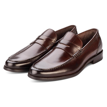 Downey Penny Loafer in Brown