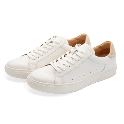 Hemsworth Sneaker in White - Side View