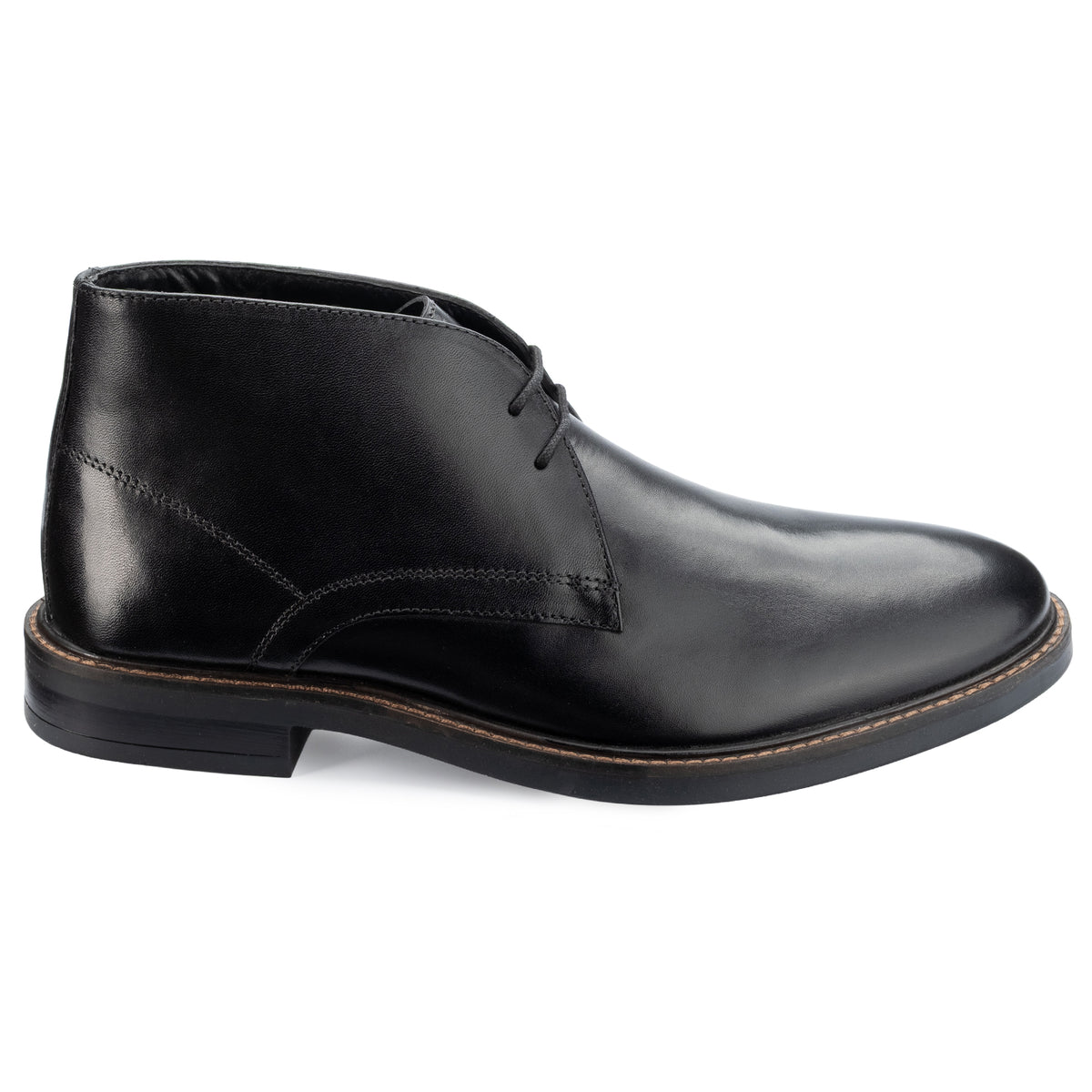Oban Chukka Boot in Black, outer profile