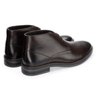 Oban Chukka Boot in Brown, the pair shown from behind at three-quarter angle