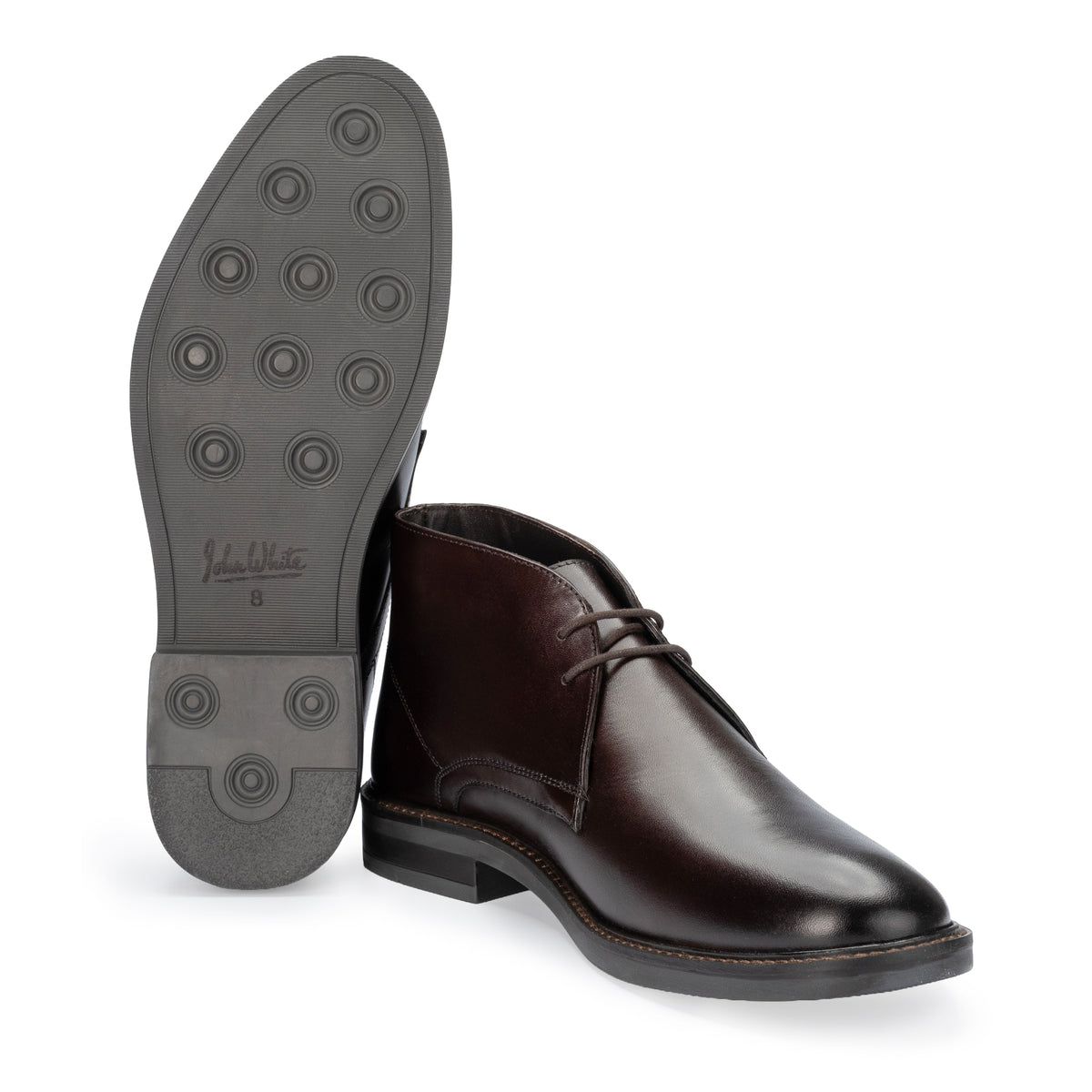 Oban Chukka Boot in Brown, the studded rubber sole
