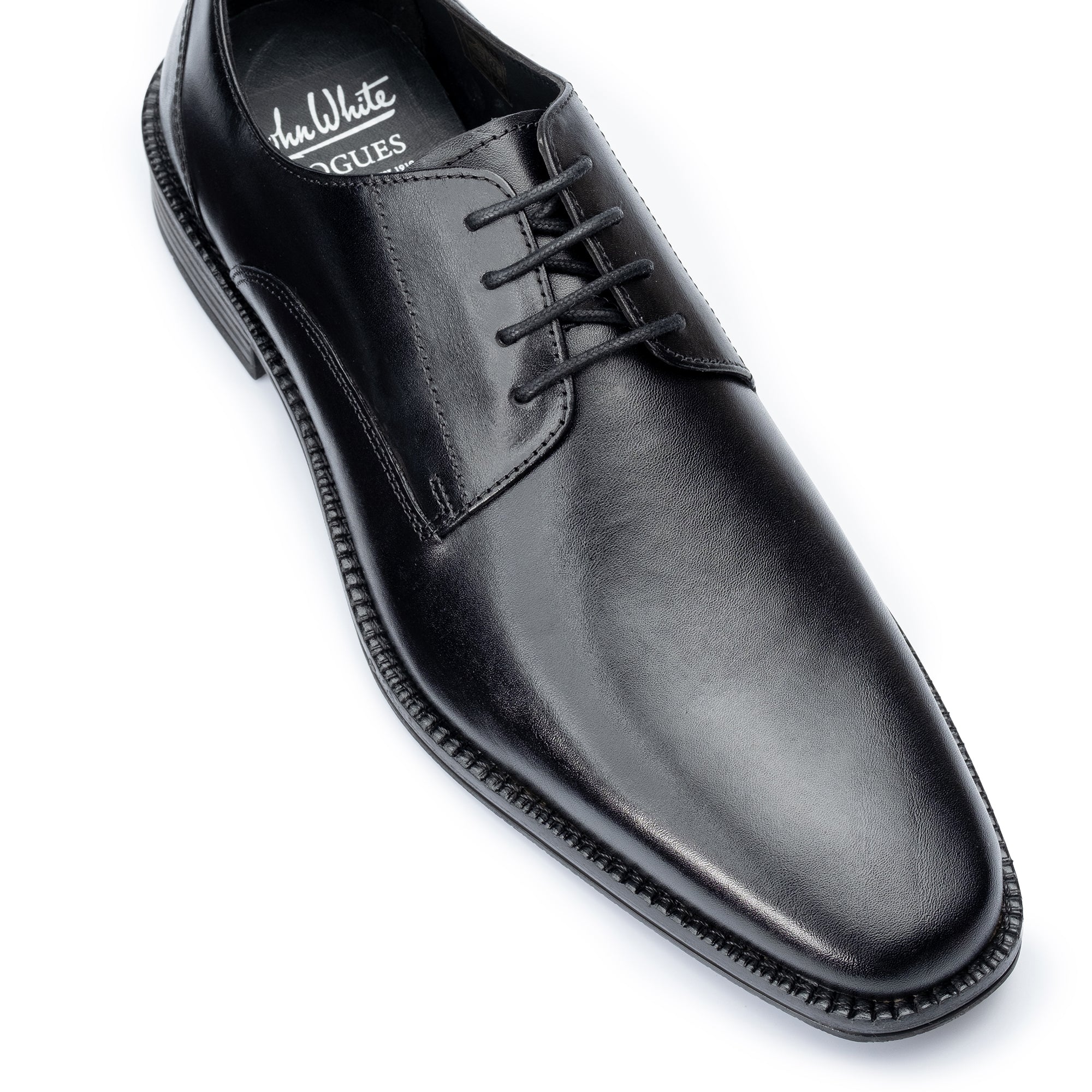 Rudd Black Derby Shoes – John White