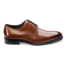 Wilms Derby Shoe in cedar tan calf leather on a rubber sole