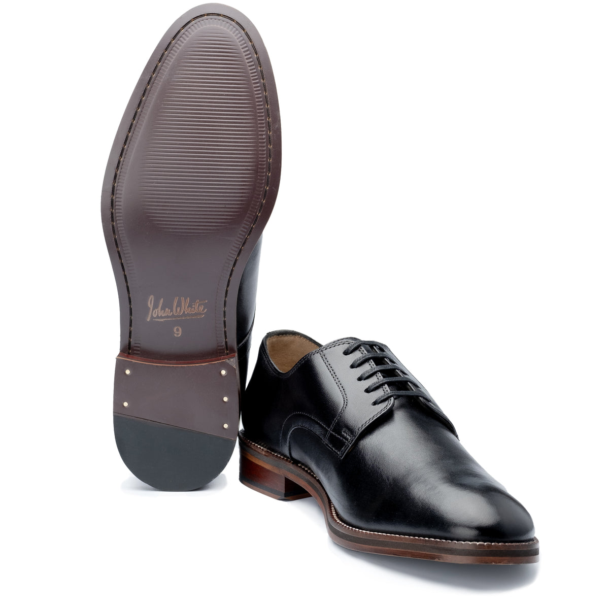 Woodcote Derby Black - Sole View