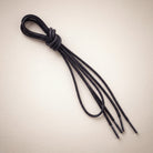 John White waxed formal shoe laces, 90cm, Black