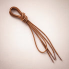 John White waxed formal shoe laces, 90cm, Tan